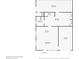 Detached guest house first floor layout with bedroom, bathroom, kitchen, living room and garage at 8045 S Wagon Wheel Rd, Morrison, CO 80465