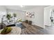 Cozy living room featuring elegant decor, hardwood floors, and natural light at 2821 N Harrison St, Denver, CO 80205