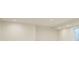 Bright, unfinished basement with recessed lighting and a clean, modern look at 2466 S Cherokee St, Denver, CO 80223