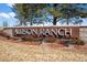 Allison Ranch community sign with manicured landscaping, marking the entrance to the neighborhood at 5861 Tesoro Pt, Parker, CO 80134