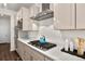 Stylish kitchen showcases modern appliances, quartz countertops, and sleek cabinetry for a chef-inspired space at 5861 Tesoro Pt, Parker, CO 80134