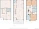 Three floor plans show layouts with bedrooms, bathrooms, kitchen, garage, and living spaces at 5435 W 97Th Pl, Broomfield, CO 80020