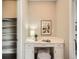 The home office has a built-in desk, ample storage, and natural lighting at 5435 W 97Th Pl, Broomfield, CO 80020