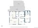 Detailed floor plan showing the layout and dimensions of the home's living spaces at 2967 Olive St, Denver, CO 80207