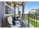 Inviting patio boasts scenic views and comfortable seating at 6988 Ipswich Ct, Castle Pines, CO 80108