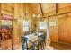 Charming dining area featuring a wood table, comfortable seating, and rustic decor at 29 Gregory Cir, Breckenridge, CO 80424