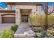 Inviting home entrance with stone steps and meticulously maintained landscaping adds curb appeal at 2616 E Cherry Creek South Dr, Denver, CO 80209