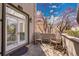 Outdoor patio with comfortable seating area features flagstone flooring and access to the main house at 2616 E Cherry Creek South Dr, Denver, CO 80209