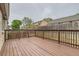 Wooden deck overlooking the backyard at 6610 Monaco Way, Brighton, CO 80602