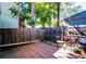 A cozy, red brick backyard featuring a wooden fence, creating a private outdoor space at 1767 N Washington St, Denver, CO 80203