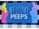 A fun welcome mat featuring colorful Peeps at 12961 Lafayette St # B, Thornton, CO 80241