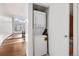 Convenient laundry closet with stacked washer and dryer at 1617 California St # 3B, Denver, CO 80202