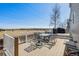 Outdoor deck with dining table, grill, views of neighborhood and landscape at 618 S Carlton St, Castle Rock, CO 80104