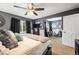 Spacious bedroom offers neutral carpet, generous light, and views of a home office at 15800 E 121St Ave # 4K, Brighton, CO 80603