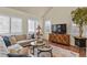 Sun-filled living room with vaulted ceilings, modern furnishings, and abundant natural light creating a cozy atmosphere at 10828 Valleybrook Cir, Highlands Ranch, CO 80130