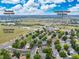 This aerial view highlights the neighborhood’s close proximity to The Ranch Country Club and open spaces at 12193 Deerfield Way, Broomfield, CO 80020