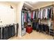 Spacious walk-in closet with shelving and clothing racks at 130 N Pearl St # 808, Denver, CO 80203