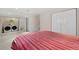 Laundry area, a bathroom, and storage space are located off of this basement bedroom with carpeted floors at 338 Chelsea St, Castle Rock, CO 80104
