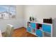 Bright office has wainscoting with a large window at 338 Chelsea St, Castle Rock, CO 80104