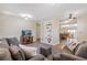 Comfortable living room featuring neutral walls, a large rug, and an open floor plan at 2252 Lamar St, Edgewater, CO 80214
