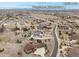 This is an aerial view of the property's location featuring nearby schools and neighborhood at 7398 Weaver Cir, Castle Rock, CO 80104