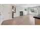 Living room with a fireplace, hard wood floors, lots of light and neutral colors at 540 S Forest St # 3-204, Denver, CO 80246