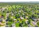 Scenic aerial view of a lush residential area with a golf course and mature trees at 6810 S Marion W Cir, Centennial, CO 80122