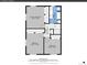 Floor plan showcasing bedrooms and bathroom layout with dimensions, showing primary and secondary bedrooms at 6810 S Marion W Cir, Centennial, CO 80122