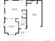 Detailed first floor plan featuring an eat-in kitchen, living room, bathroom, foyer, porch and garage at 402 Roosevelt St, Palmer Lake, CO 80133