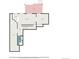 Basement floorplan featuring a recreation room, wet bar, bedroom, and utility room at 6173 Eldora St, Golden, CO 80403