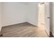 Bedroom with neutral walls and wood-look flooring at 932 S Dearborn Way # 8, Aurora, CO 80012