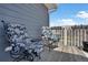 Inviting outdoor balcony with scenic views, wooden deck, and comfortable seating at 2428 W 82Nd Pl # 3A, Westminster, CO 80031