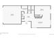 Floor plan of the first floor showing the living room, kitchen, bathroom, laundry room and garage at 401 W 114Th Pl, Northglenn, CO 80234