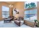 Bright living room featuring large windows, tall ceilings, and comfortable seating at 401 W 114Th Pl, Northglenn, CO 80234