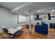 Finished basement with a home theater and office space at 7291 Palisade Dr, Highlands Ranch, CO 80130
