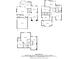 3-story home floor plan with 4 bedrooms and 3.5 bathrooms at 7291 Palisade Dr, Highlands Ranch, CO 80130