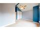 Spacious bedroom with ceiling fan, neutral carpet, and ample closet space at 7682 S Steele St, Centennial, CO 80122