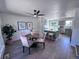 Inviting dining area adjacent to the kitchen with a modern table and chairs at 4382 S Xenon St, Morrison, CO 80465
