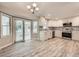 Modern kitchen boasts sleek countertops, stainless steel appliances, and a view of an outdoor patio at 2552 E 126Th Way, Thornton, CO 80241