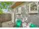 Brick patio and cinder block exterior of the house at 2562 N Emerson St, Denver, CO 80205
