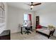 Bedroom with desk, daybed, and built-in shelving at 8984 Eagle River St, Littleton, CO 80125