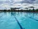 Large swimming pool with clear water and marked lanes, perfect for recreation and exercise at 8984 Eagle River St, Littleton, CO 80125