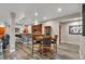 Basement dining area, adjacent to a bar and entertainment space, great for entertaining at 1091 Colt Cir, Castle Rock, CO 80109