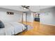 Main bedroom with hardwood floors and ensuite bathroom at 311 Berthoud Way, Golden, CO 80401