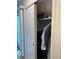 This closet has sliding doors, with clothes hanging inside, and shelving for storage at 8701 Huron St # 3-214, Thornton, CO 80260