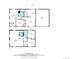 Detailed floor plan with the layout of both floors including kitchen, living spaces, bedrooms, and bathrooms at 7695 S Harlan St, Littleton, CO 80128