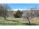 Scenic backyard view with mature trees and snow capped mountains in the distance at 4945 Twin Lakes Rd # 44, Boulder, CO 80301