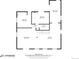 Second floor plan of the home with dimensions and layout of bedrooms, living room, and kitchen at 1609 S Clayton St, Denver, CO 80210
