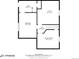 Second floor plan showcasing a bedroom, bath, sitting room, hall, and utility area at 1609 S Clayton St, Denver, CO 80210