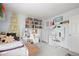 Cozy bedroom with a playful design, featuring ample storage and a dedicated study area at 997 Dogwood Dr, Golden, CO 80401